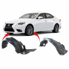 Set of 2 Fender Liners for Lexus IS250/IS350 2014-2016 LX1248126 LX1249126