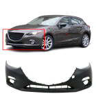 Primed Front Bumper Cover For 2014 2015 2016 Mazda 3 Sport Sedan Hatchback