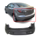 Rear Bumper Cover For 2010-2011 Mazda 3 Primed BBM450221MBB MA1100201