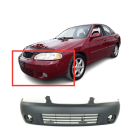Front Bumper Cover For 2000-2003 Nissan Sentra w Fog light holes F20225M125