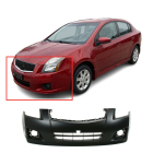 Front Bumper Cover For 2007-2012 Nissan Sentra SR SE-R SE-R Spec V w Fog holes