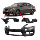 Bumper Cover & Fender Liner Kit for Nissan Sentra 2013-2015