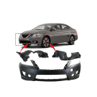 Bumper Cover & Fender Liner Kit for Nissan Sentra 2013-2015