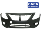 Primed Front Bumper Cover for 2015-2019 Nissan Versa FBM229KM0J NI1000299 CAPA