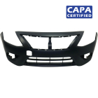Primed Front Bumper Cover for 2015-2018 Nissan Versa S SV AS NI1000300C CAPA