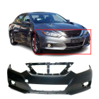 Primed Front Bumper Cover Fascia for 2016-2018 Nissan Altima w/ Park Ast