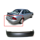 Rear Bumper Cover For 2000-2003 Nissan Sentra Primed w/ Side Marker Holes