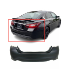 Rear Bumper Cover for Nissan Altima 2016-2018 S SR SL 850229HS0H NI1100309