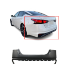 Primed Rear Upper Bumper Cover Fascia for 2019 2020 Nissan Altima SL S SR SV