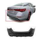 Rear Bumper Cover For 2020-2023 Nissan Sentra Primed 850226LB0J NI1100337