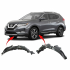 Set of 2 Fender Liners for Nissan Rogue 2014-2019 NI1248135 NI1249135