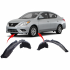 Set of 2 Fender Liners for Nissan Versa 2015-2019 NI1248139 NI1249139 638439KK0A