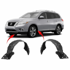 Set of 2 Fender Liners for Nissan Pathfinder 2013-2014 NI1248160 NI1249160