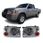 Set of 2 HeadLights for Nissan Frontier 2001-2004 NI2502130 NI2503130