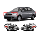 Left, Right Set HeadLight for NISSAN VERSA 2007-2012 NI2503165 NI2502165