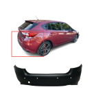 Primed Rear Bumper Cover Fascia for 2017-2020 Subaru Impreza Base Sport Limited