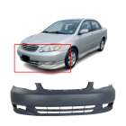 Primed Front Bumper Cover Fascia for 2003-2004 Toyota Corolla CE LE 5211902915