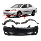 Bumper Cover & Fender Liner Kit for Toyota Corolla 2005-2008