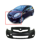 Front Bumper Cover For 2009-2011 Toyota Yaris Hatchback w Fog Light holes