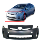 Primed Front Bumper Cover for 2010 2011 Toyota Prius Base 10 11 with fog