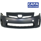 Primed Front Bumper Cover for 2010 2011 Toyota Prius Base 10 11 with fog CAPA