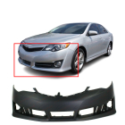 Primed Front Bumper Cover Fascia for 2012-2014 Toyota Camry SE Sedan TO1000379