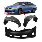 Bumper Cover & Fender Liner Kit for Toyota Camry 2012-2014