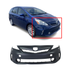 Front Bumper Cover For 2012-2014 Toyota Prius V For Halogen Primed TO1000389
