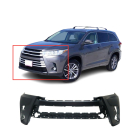 Primed Front Upper Bumper Cover Fascia for 2017-2019 Toyota Highlander LE XLE SE