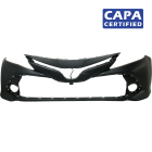 Primed Front Bumper Cover for 2018-2020 Toyota Camry Hybrid L LE XLE CAPA