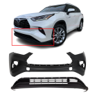 Front Bumper Cover Kit For 2020-2023Toyota Highlander W/O Park Hls TO1000462