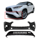 Front Bumper Cover Kit For 2020-2023Toyota Highlander W/O Park Holes TO1015114