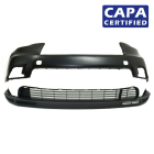 Front Bumper Cover Kit for 2014-2016 Toyota Highlander W/Fog Hls TO1014102 CAPA