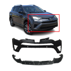 Front Bumper Cover Kit For 2016-2018 Toyota RAV4 W/Park TO1014103 TO1095208