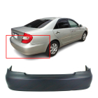 Primed Rear Bumper Cover for 2002-2006 Toyota Camry Base LE SE XLE TO1100204