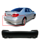 Primed Rear Bumper Cover For 2003-2008 Toyota Corolla S XRS with Spoiler Holes