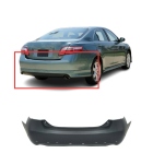 Rear Bumper Cover For 2007-2011 Toyota Camry SE USA w/2 Exhaust/Spoiler Holes
