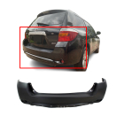 Rear Upper Bumper Cover For 2008-2010 Toyota Highlander Primed TO1100260