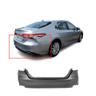 Rear Bumper Cover for 2018-2020 Toyota Camry L, LE, Hybrid 521590X913 TO1100333