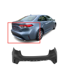 Primed Rear Bumper Cover Fascia for 2020-2022 Toyota Corolla Hybrid L LE SE XLE