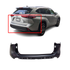 Rear Upper Bumper Cover For 2020-2023 Toyota Highlander Primed TO1100355