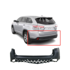 Primed Rear Upper Bumper Cover Fascia for 2014-2019 Toyota Highlander LE SE XLE