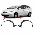 Set of 2 Fender Liners for Toyota Prius 2010-2015 TO1248158 TO1249158