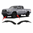 Set of 2 Rear Fender Liners for Toyota Tacoma 2016-2023 TO1762104 TO1763104