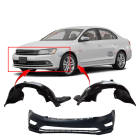 Bumper Cover & Fender Liner Kit for Volkswagen Jetta 2016-2018