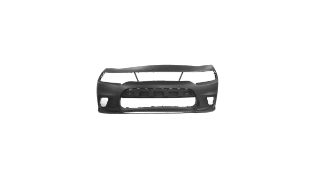 Front Bumper Step Pad Trim For Dodge Charger 2015-2022 - Matte Black Textured - KARPAL