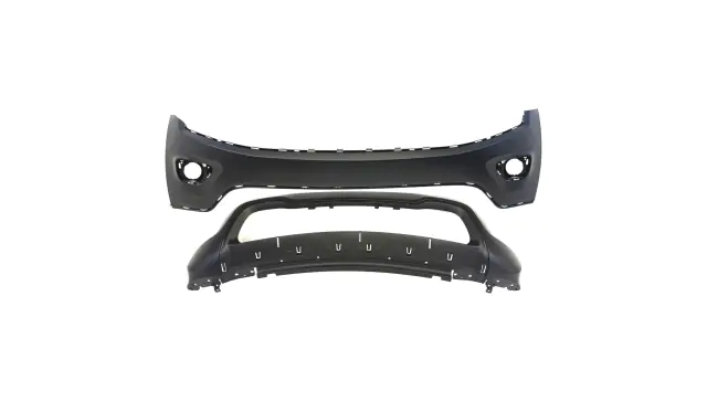 Front Bumper Lower Grille – Fits 2014-2016 Jeep Grand Cherokee – MZORANGE – Black Plastic