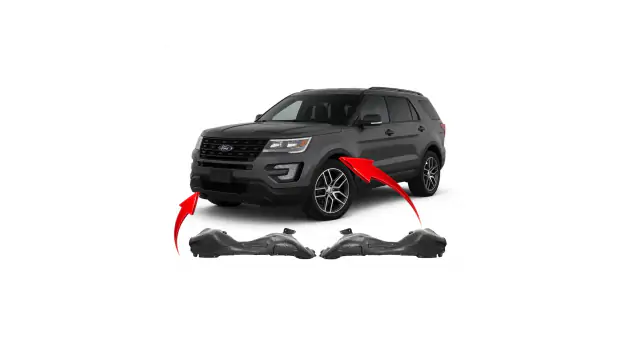 Set of 2 Front Fender Liner for Ford Explorer 2016-2019- Easy