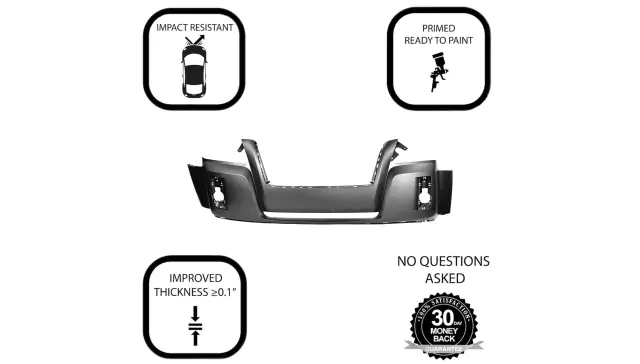 thumbnail image 2 of CAPA Certified Front Bumper Cover For 2016-2017 GMC Terrain - Primed, Direct Fit (84243275) 2 of 3