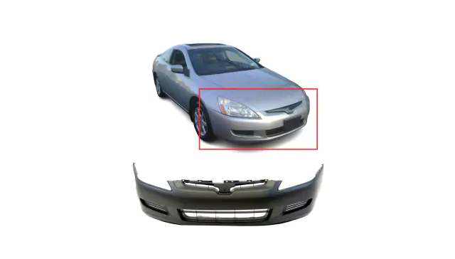 Primed Front Bumper Cover For 2003-2005 Honda Accord Coupe – FitParts, Direct Fit, 5-Year Warranty